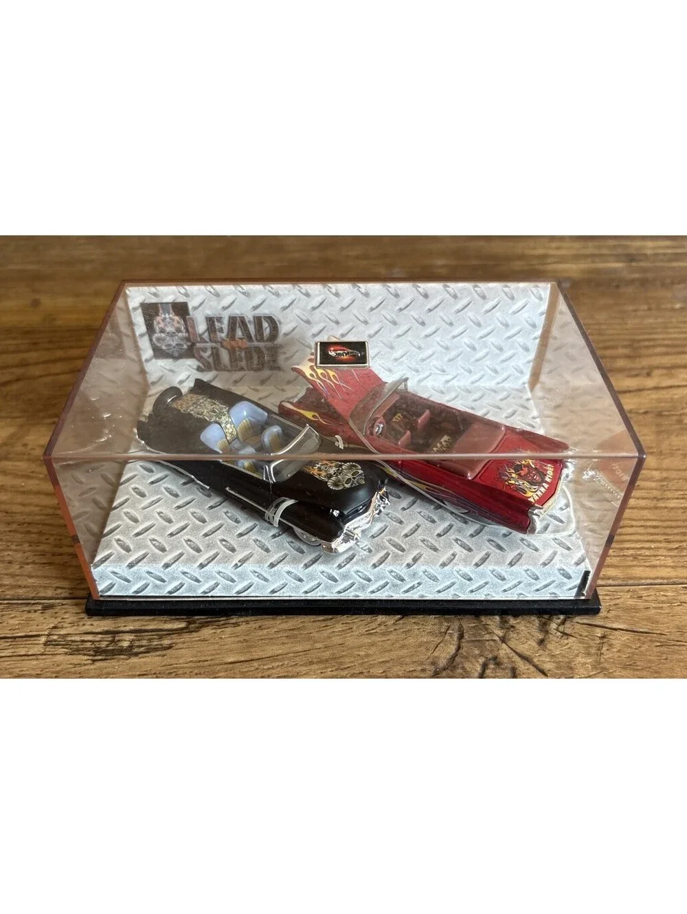HOT WHEELS 1/64 LIMITED EDITION 2 CAR SET 100% LEAD SLEDZ